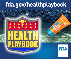 FDA Health Playbook Sunscreen Challenge
