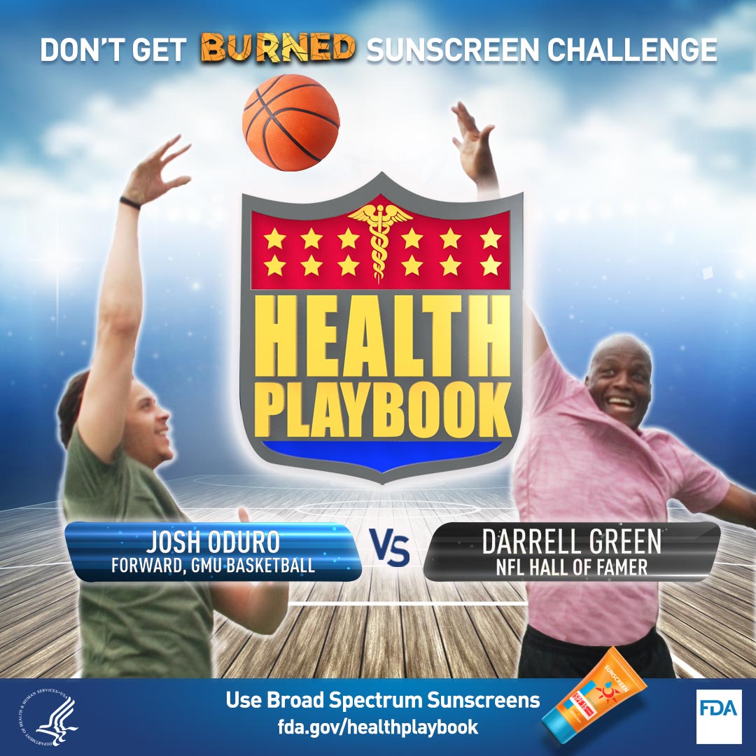 FDA Health Playbook Sunscreen Challenge