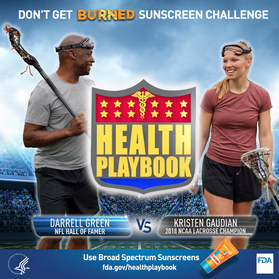 FDA Health Playbook Sunscreen Challenge